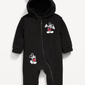 Disney© Mickey Mouse Sherpa Hooded One-Piece for Baby