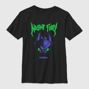 How to Train Your Dragon Night Fury Face Gender-Neutral Graphic T-Shirt for Kids