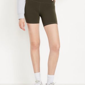 High-Waisted StudioSmooth Biker Shorts -- 6-inch inseam