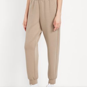 High-Waisted Bounce Fleece Jogger Sweatpants