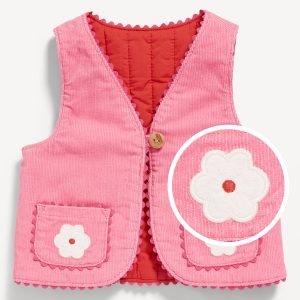 Embroidered Corduroy Vest for Baby