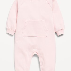 Long-Sleeve Fleece One-Piece Jumpsuit for Baby