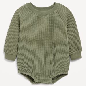 Long-Sleeve Fleece One-Piece Romper for Baby