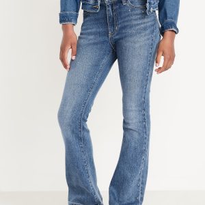 High-Waisted Studded Flare-Leg Jeans for Girls
