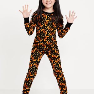 Disney© Halloween Stitch Gender-Neutral Snug-Fit Graphic Pajama Set for Kids