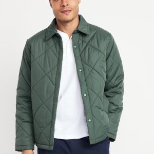 Water-Resistant Quilted Jacket