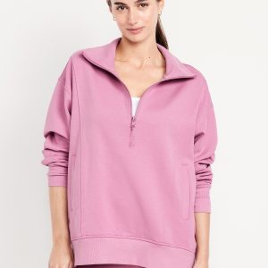 Dynamic Fleece Half-Zip Tunic Sweatshirt