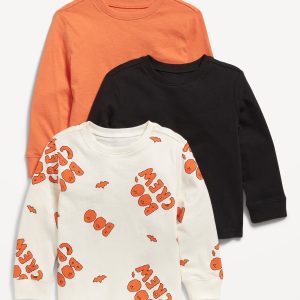 Long-Sleeve T-Shirt 3-Pack for Toddler Boys
