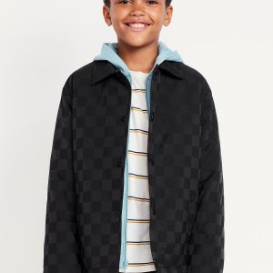 Button-Front Soccer Jacket for Boys