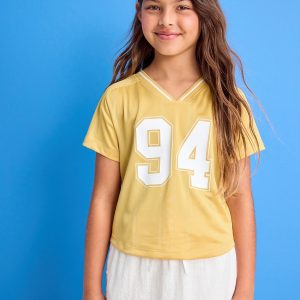 Short-Sleeve Graphic Jersey T-Shirt for Girls