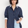 Oversized Button-Down Boyfriend Shirt