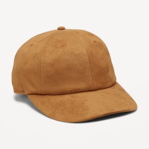 Faux-Suede Baseball Cap for Men