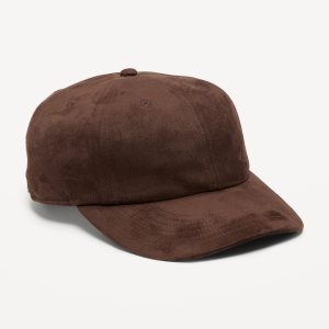 Faux-Suede Baseball Cap for Men