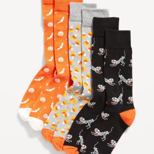 3-Pack Printed Novelty Socks for Men