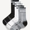 3-Pack Athletic Crew Run Socks for Men