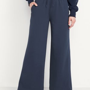 Extra High-Waisted Dynamic Fleece Wide-Leg Sweatpants