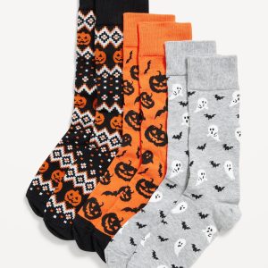 3-Pack Printed Novelty Socks for Men