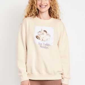 SoComfy Oversized Graphic Sweatshirt