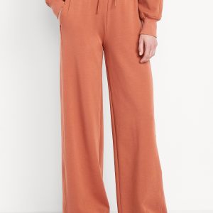 Extra High-Waisted Dynamic Fleece Wide-Leg Sweatpants