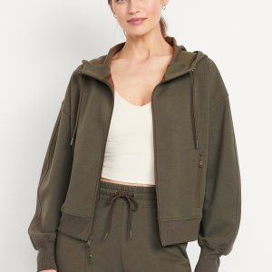 Dynamic Fleece Oversized Zip Hoodie Sweatshirt