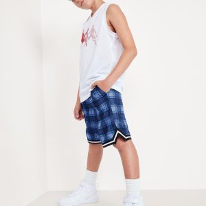 Knee Length Mesh Basketball Shorts for Boys