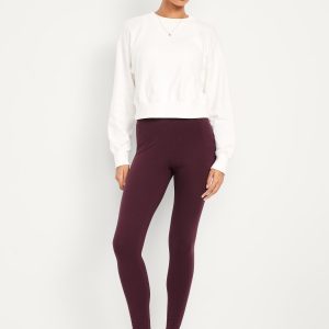 High-Waisted Jersey Fashion Layering Leggings