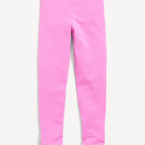 High-Waisted Side Ruched Leggings for Girls