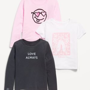Short-Sleeve Graphic T-Shirt 3-Pack for Girls