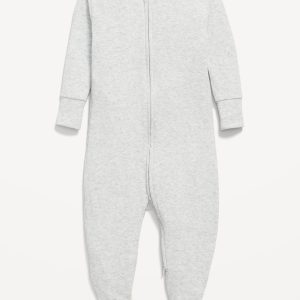 Snug-Fit 2 Way Zip Footed One-Piece for Baby