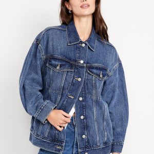Oversized Jean Trucker Jacket