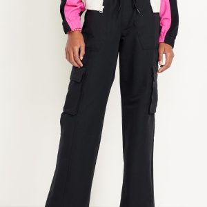 High-Waisted Cargo Wide-Leg Performance Pants for Girls