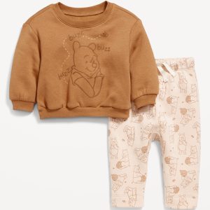 Disney© Crew-Neck Sweatshirt and Sweatpants Set for Baby
