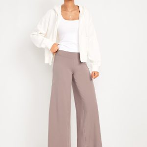 Mid-Rise Jersey Super Wide-Leg Leggings