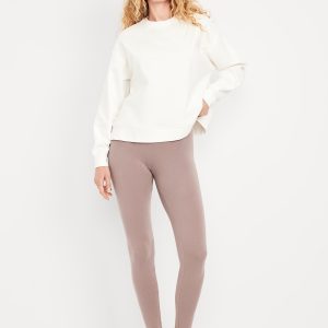 High-Waisted Jersey Fashion Layering Leggings