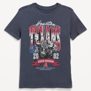 NFL⢠Houstan Texans⢠Gender-Neutral Graphic T-Shirt for Kids