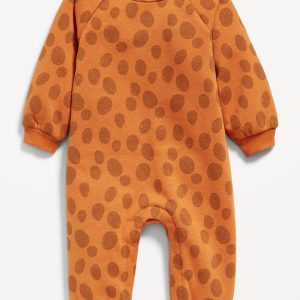 Long-Sleeve Fleece One-Piece Jumpsuit for Baby