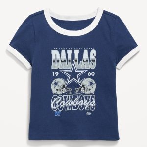 NFLâ„¢ Dallas Cowboysâ„¢ Fitted Graphic Ringer T-Shirt for Girls
