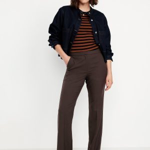 Mid-Rise Taylor Boot-Cut Pants