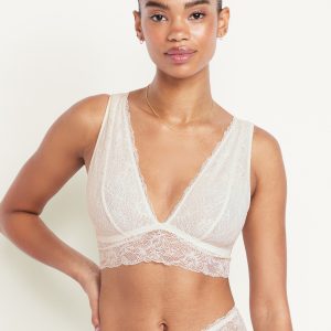 V-Neck Lace Bralette