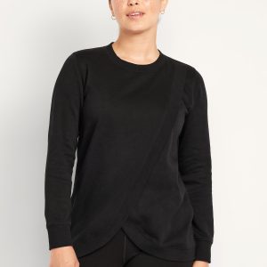 Maternity Cross-Front Nursing Tunic