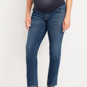 Maternity Full-Panel Vintage Slim Jeans