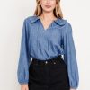 Ruffle-Collar Top