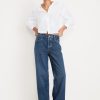 Mid-Rise Slouchy Wide-Leg Jeans