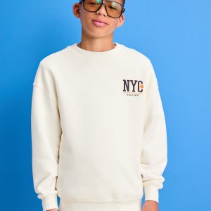 Favorite Fleece Oversized Graphic Fleece Sweatshirt for Boys