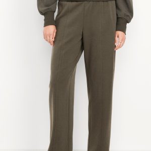 High-Waisted Dynamic Fleece Barrel Pants