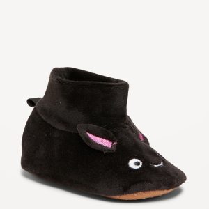 Velour Critter Slippers for Baby