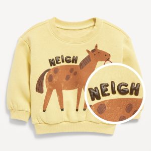Printed Crew-Neck Sweatshirt for Baby