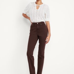 Extra High-Waisted Straight Jeans