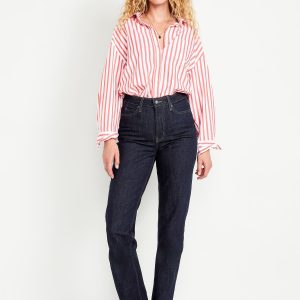 Extra High-Waisted Straight Jeans