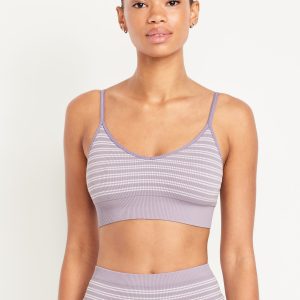 Seamless Ribbed Longline Bralette